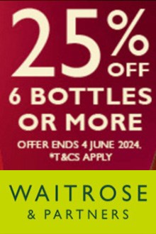Buy 6 Save 25% at Waitrose
